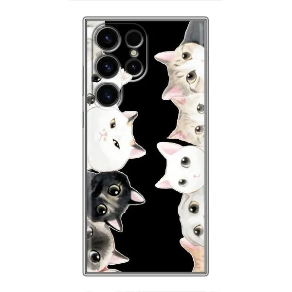 Чехол с принтом «Взгляд котов» для Samsung Galaxy S24 Ultra Чехол с принтом «Взгляд котов» для Samsung Galaxy S24 Ultra
