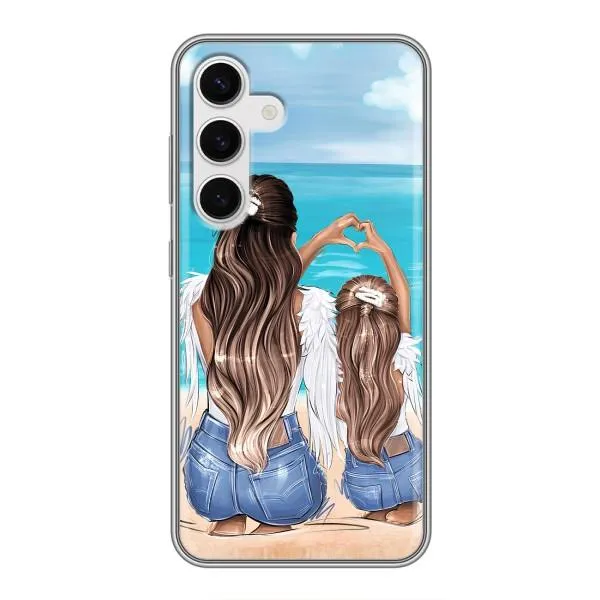 Чехол с принтом «Мама с доченькой» для Samsung Galaxy S24 Чехол с принтом «Мама с доченькой» для Samsung Galaxy S24