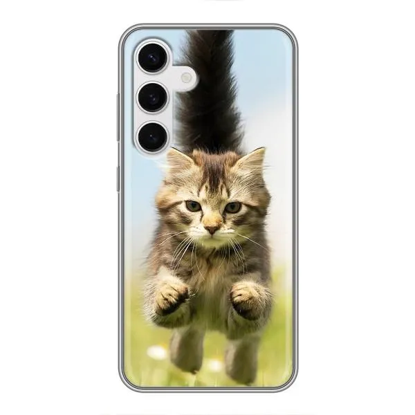 Чехол с принтом «Прыжок кота» для Samsung Galaxy S24 Чехол с принтом «Прыжок кота» для Samsung Galaxy S24