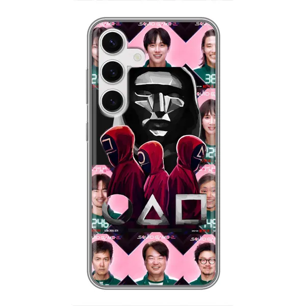 Чехол с принтом «Участники Игра кальмара» для Samsung Galaxy S24