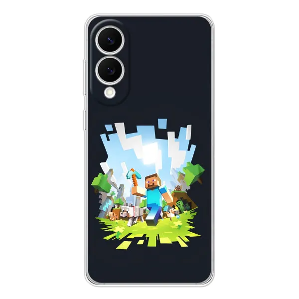 Чехол с принтом «персонажи Minecraft» для Samsung Galaxy S25 Edge Чехол с принтом «персонажи Minecraft» для Samsung Galaxy S25 Edge