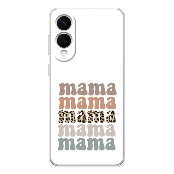 Чехол с принтом «Текстовый коллаж мама» для Samsung Galaxy S25 Edge Чехол с принтом «Текстовый коллаж мама» для Samsung Galaxy S25 Edge