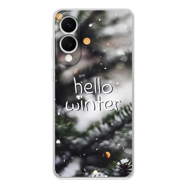 Чехол с принтом «Hello winter» для Samsung Galaxy S25 Edge Чехол с принтом «Hello winter» для Samsung Galaxy S25 Edge