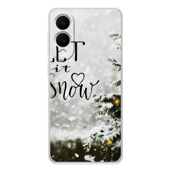 Чехол с принтом «Let it snow» для Samsung Galaxy S25 Edge Чехол с принтом «Let it snow» для Samsung Galaxy S25 Edge