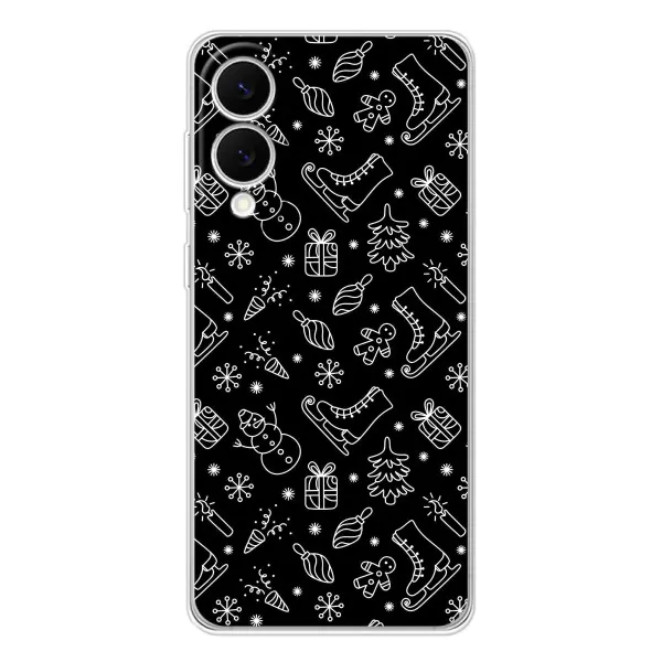 Чехол с принтом «Новогодний фон» для Samsung Galaxy S25 Edge Чехол с принтом «Новогодний фон» для Samsung Galaxy S25 Edge
