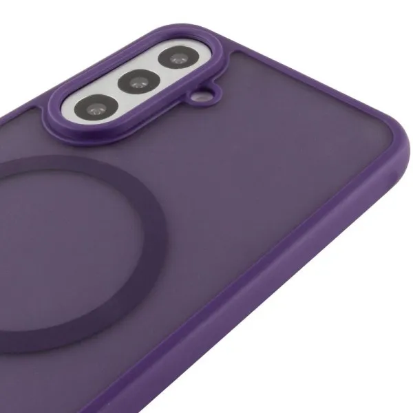 Чехол TPU Bloom with Magnetic Fit для Samsung Galaxy S25 FE — Фиолетовый — фото 4 Чехол TPU Bloom with Magnetic Fit для Samsung Galaxy S25 FE — Фиолетовый — фото 4