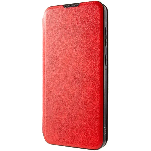 Шкіряний чохол-книжка Belora для Samsung Galaxy S25 FE — Червоний — фото 3