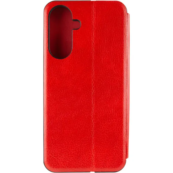 Шкіряний чохол-книжка Belora для Samsung Galaxy S25 FE — Червоний — фото 4