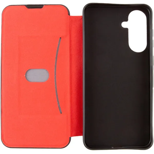 Шкіряний чохол-книжка Belora для Samsung Galaxy S25 FE — Червоний — фото 5
