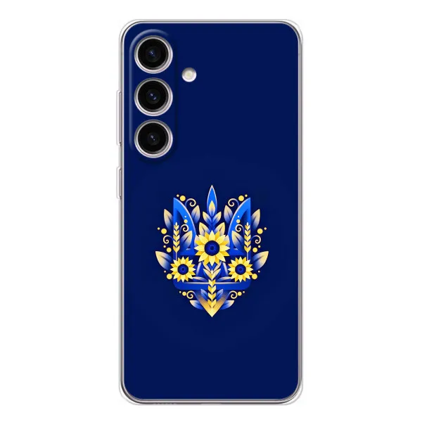 Чехол с принтом «Цветочный Герб» для Samsung Galaxy S25 FE