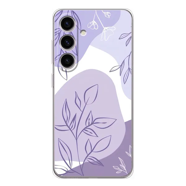 Чехол с принтом «Фиолетовые листья абстракция» для Samsung Galaxy S25 FE Чехол с принтом «Фиолетовые листья абстракция» для Samsung Galaxy S25 FE