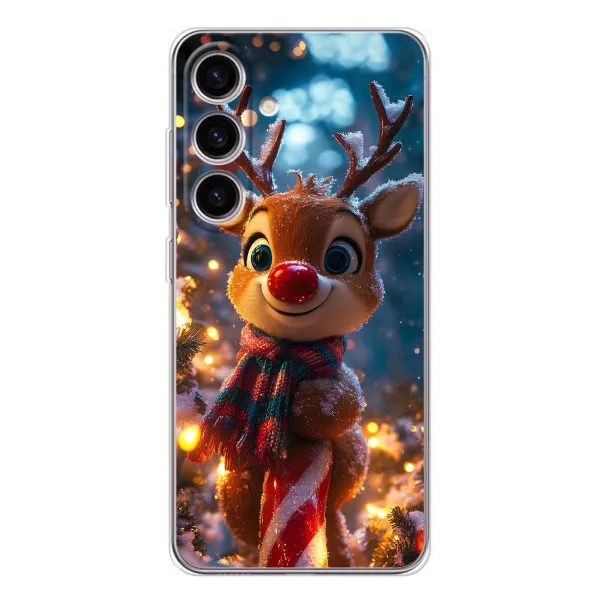 Чехол с принтом «Олень с шарфом» для Samsung Galaxy S25 FE