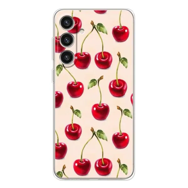 Чохол з принтом «Черешня» для Samsung Galaxy S25 Plus Чохол з принтом «Черешня» для Samsung Galaxy S25 Plus