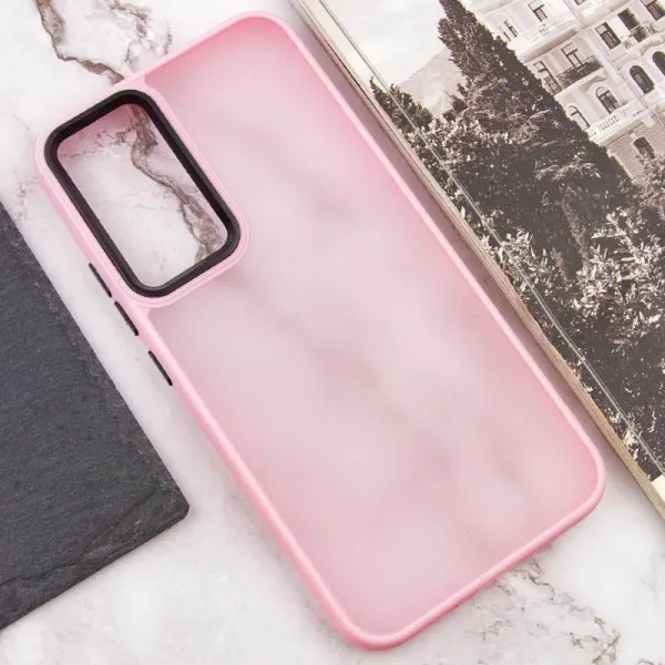 Чехол TPU+PC Lyon Frosted для Samsung Galaxy S25 Ultra — Розовый — фото 4