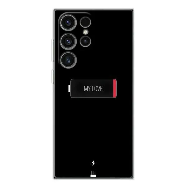 Чехол с принтом «Love battery» для Samsung Galaxy S25 Ultra Чехол с принтом «Love battery» для Samsung Galaxy S25 Ultra