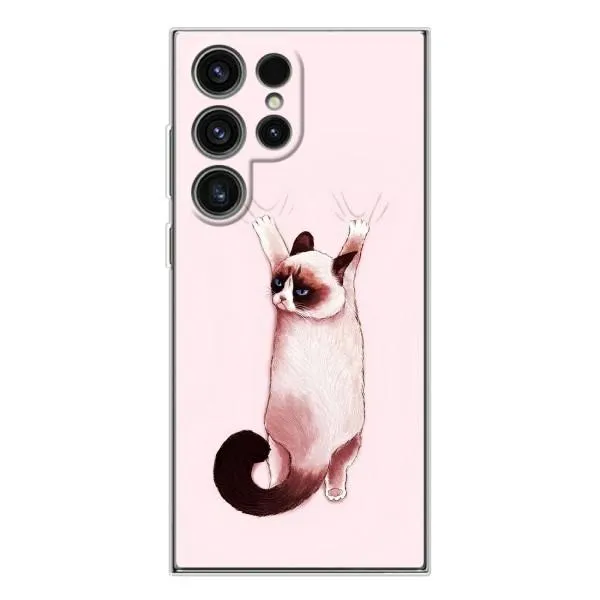 Чехол с принтом «Котик падает» для Samsung Galaxy S25 Ultra Чехол с принтом «Котик падает» для Samsung Galaxy S25 Ultra