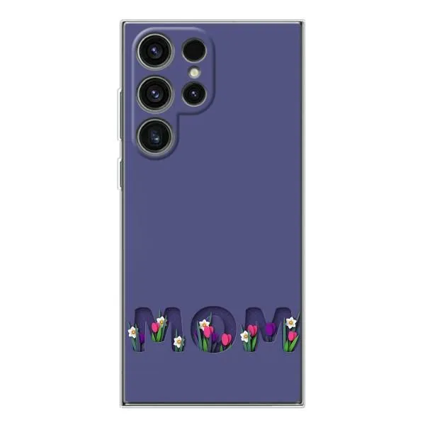 Чехол с принтом «Мама в цветах» для Samsung Galaxy S25 Ultra