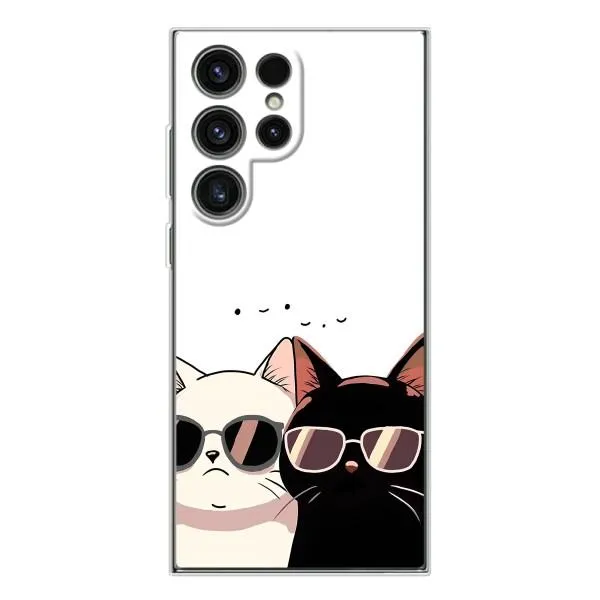 Чехол с принтом «Коты в очках» для Samsung Galaxy S25 Ultra