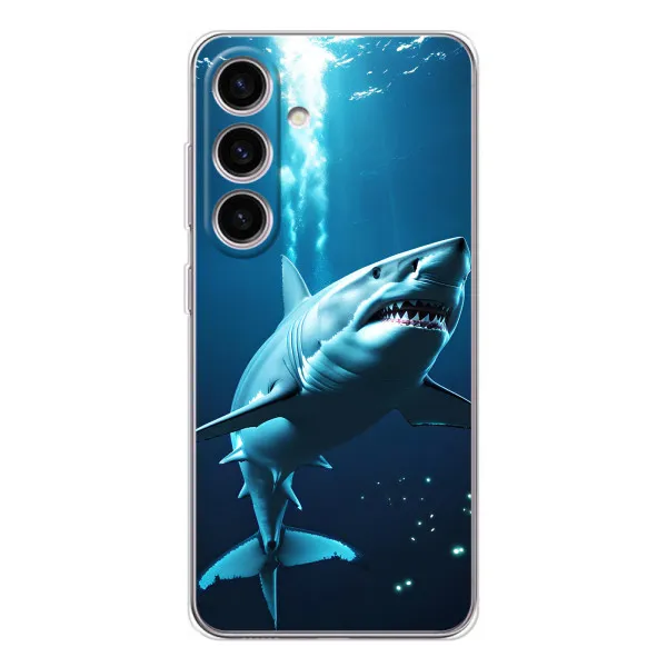 Чехол с принтом «Акула под водой» для Samsung Galaxy S25