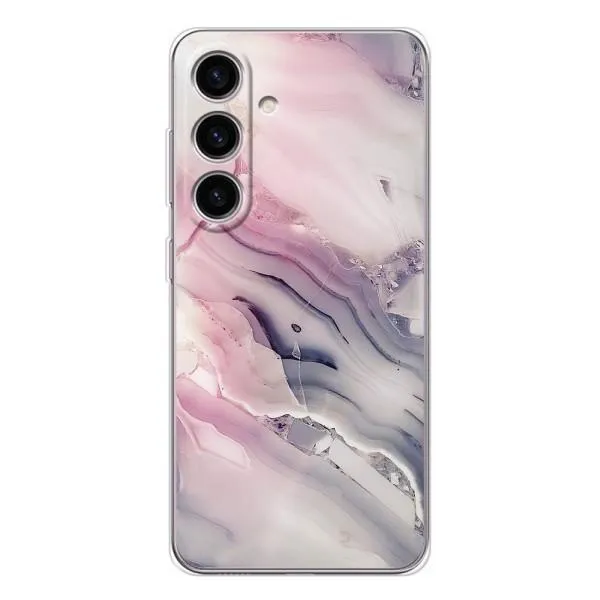 Чехол с принтом «Пурпурный Мрамор» для Samsung Galaxy S25