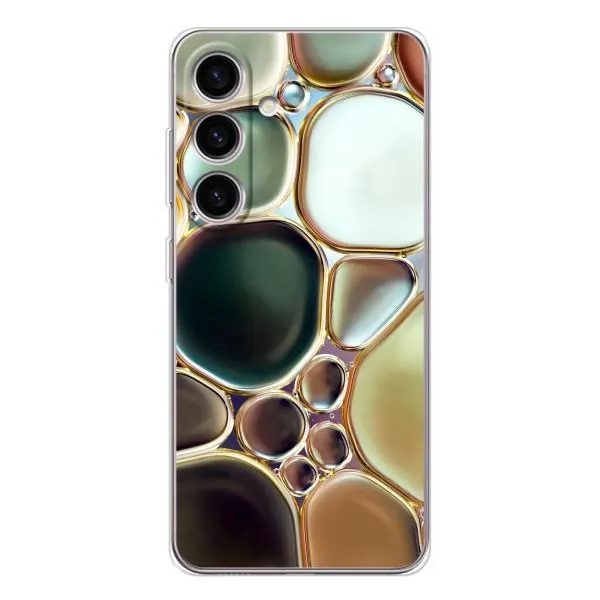 Чехол с принтом «Радужный Мрамор» для Samsung Galaxy S25