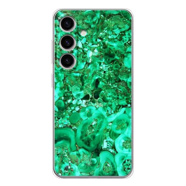 Чехол с принтом «Салатный Мрамор» для Samsung Galaxy S25