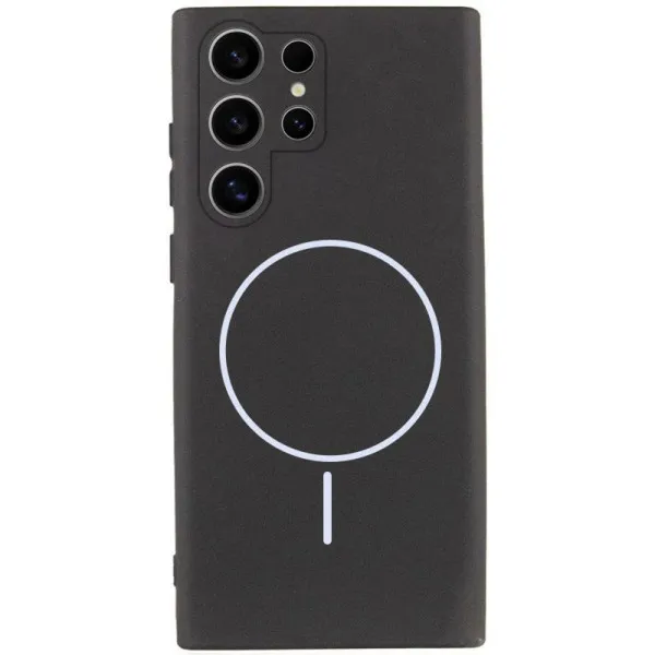Чохол Silicone Cover Lakshmi Full Camera (AA) with Magnetic Fit для Samsung Galaxy S26 Ultra — Чорний — фото 1