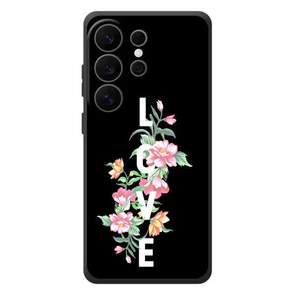 Чехол с принтом «Цветы LOVE» для Samsung Galaxy S26 Ultra Чехол с принтом «Цветы LOVE» для Samsung Galaxy S26 Ultra