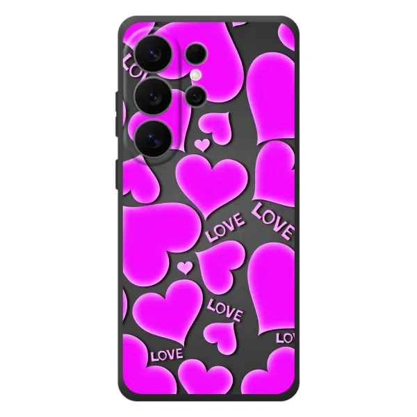 Чехол с принтом «Pink hearts» для Samsung Galaxy S26 Ultra Чехол с принтом «Pink hearts» для Samsung Galaxy S26 Ultra