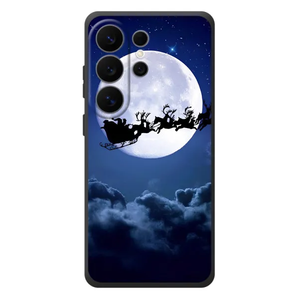 Чехол с принтом «Санта - луна» для Samsung Galaxy S26 Ultra