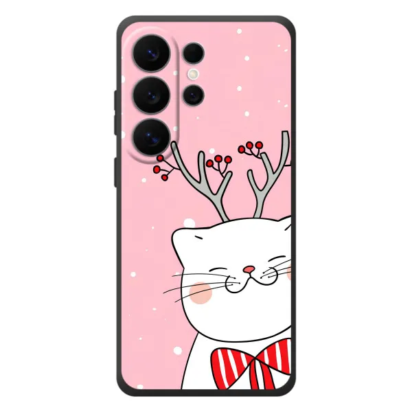 Чехол с принтом «Зимний кот» для Samsung Galaxy S26 Ultra