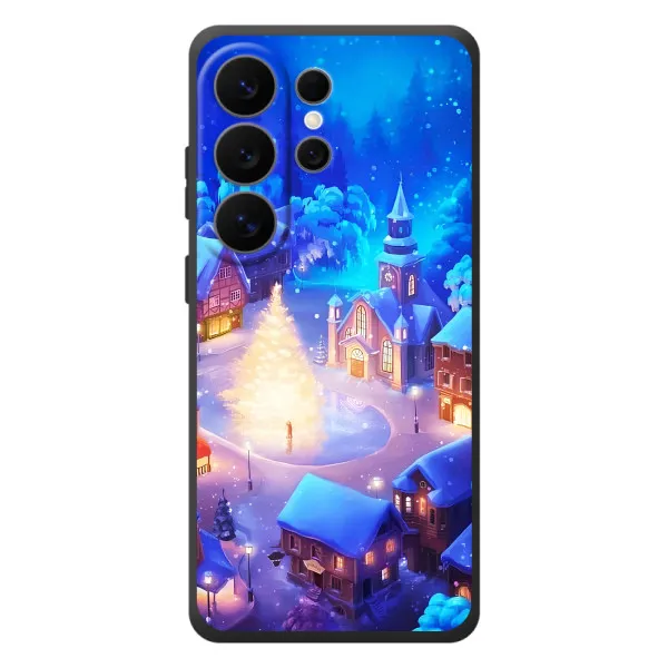 Чехол с принтом «Рождественский город» для Samsung Galaxy S26 Ultra
