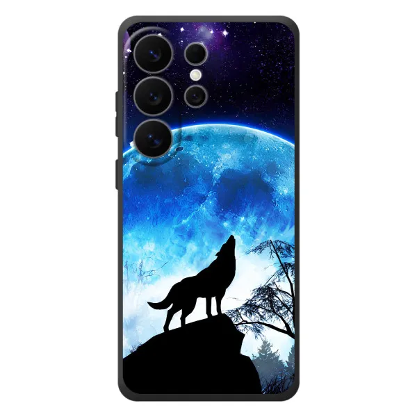 Чехол с принтом «Волк на луну» для Samsung Galaxy S26 Ultra Чехол с принтом «Волк на луну» для Samsung Galaxy S26 Ultra