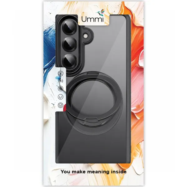 Чехол Ummi Stylish with MagSafe Ring для Samsung Galaxy S26 — Черный — фото 4