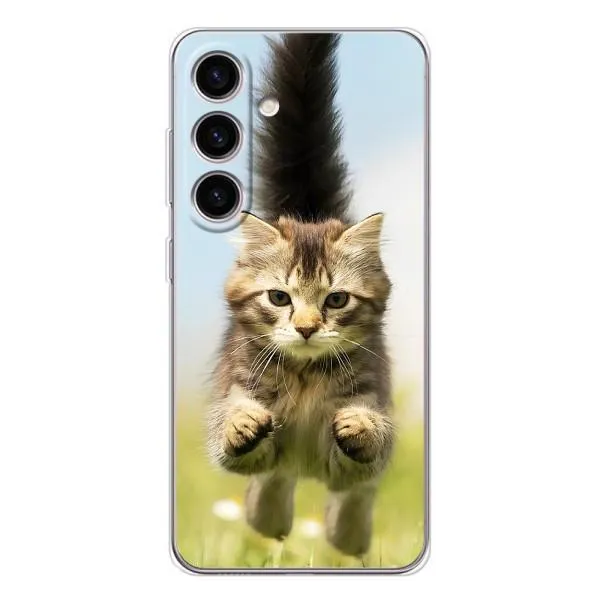 Чехол с принтом «Прыжок кота» для Samsung Galaxy S26 Чехол с принтом «Прыжок кота» для Samsung Galaxy S26