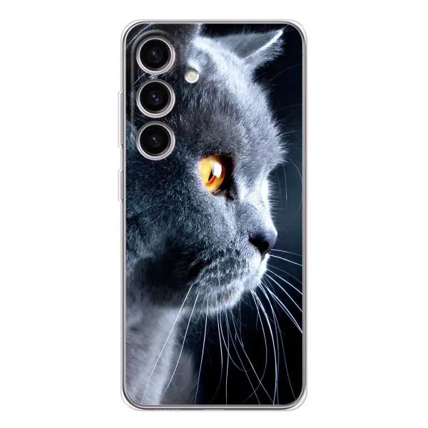 Чехол с принтом «Серый Кот» для Samsung Galaxy S26 Чехол с принтом «Серый Кот» для Samsung Galaxy S26