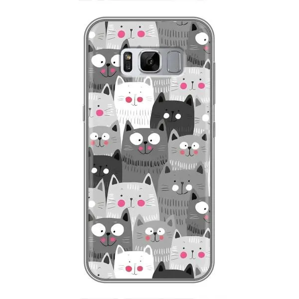 Чехол с принтом «Рисованные котики» для Samsung Galaxy S8 Plus (G955) Чехол с принтом «Рисованные котики» для Samsung Galaxy S8 Plus (G955)