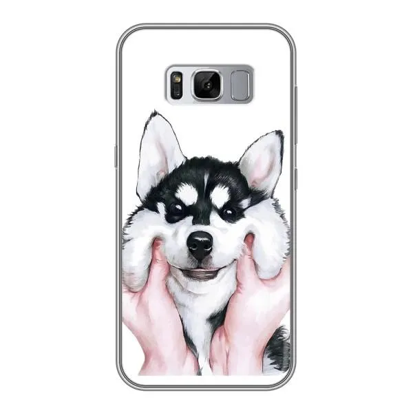 Чехол с принтом «Довольный Хаски» для Samsung Galaxy S8 Plus (G955)