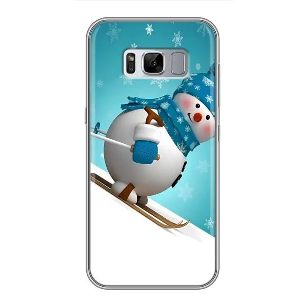 Чехол с принтом «Снеговик на лыжах» для Samsung Galaxy S8 (G950) Чехол с принтом «Снеговик на лыжах» для Samsung Galaxy S8 (G950)