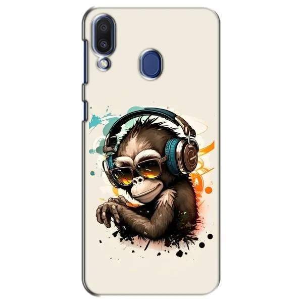 Чехол с принтом «Макака в наушниках» для Samsung Galaxy M20 (M205)