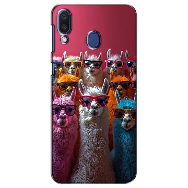 Чехол с принтом «Ламы в очках» для Samsung Galaxy M20 (M205)