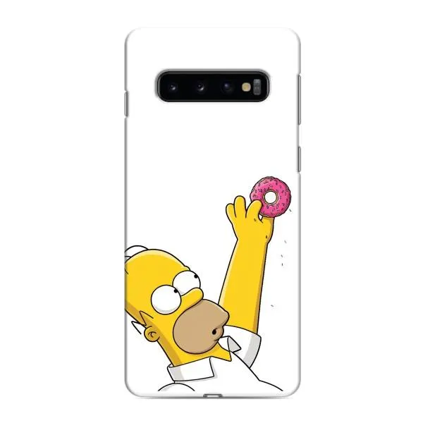 Чехол с принтом «Гомер с пончиком» для Samsung Galaxy S10