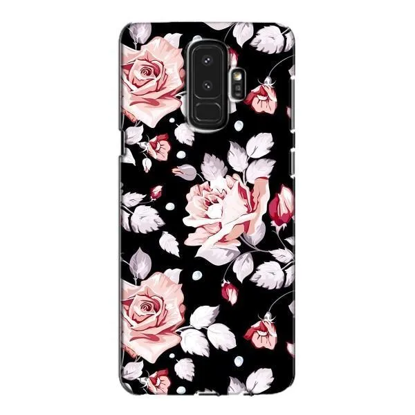 Чехол с принтом «Цветочки на черном» для Samsung Galaxy S9 Plus (G965) Чехол с принтом «Цветочки на черном» для Samsung Galaxy S9 Plus (G965)