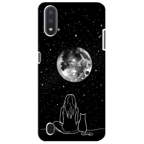 Чехол с принтом «Девушка с котом» для Samsung Galaxy M01 Core (A013F) Чехол с принтом «Девушка с котом» для Samsung Galaxy M01 Core (A013F)