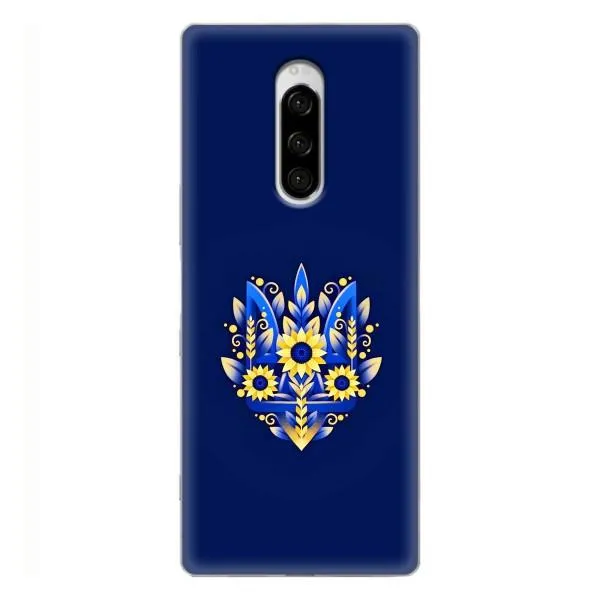 Чехол с принтом «Цветочный Герб» для Sony Xperia 1 Чехол с принтом «Цветочный Герб» для Sony Xperia 1