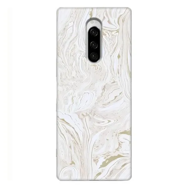 Чехол с принтом «Белый мрамор» для Sony Xperia 1 Чехол с принтом «Белый мрамор» для Sony Xperia 1
