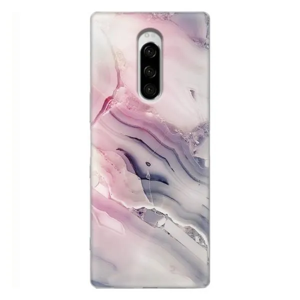 Чехол с принтом «Пурпурный Мрамор» для Sony Xperia 1 Чехол с принтом «Пурпурный Мрамор» для Sony Xperia 1