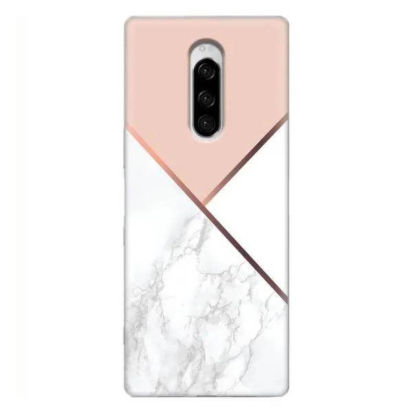 Чехол с принтом «Тройной мрамор» для Sony Xperia 1 Чехол с принтом «Тройной мрамор» для Sony Xperia 1