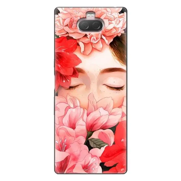 Чехол с принтом «Глаза в цветах» для Sony Xperia 10 Чехол с принтом «Глаза в цветах» для Sony Xperia 10