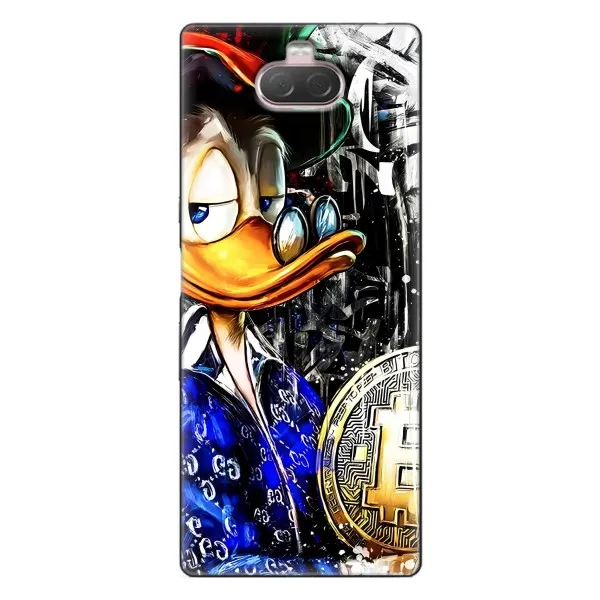 Чехол с принтом «Биткойн Скрудж» для Sony Xperia 10